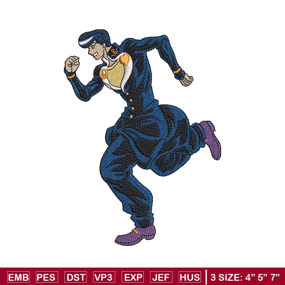 Josuke higashikata embroidery design, anime embroidery, logo design, anime shirt, Embroidery shirt, Instant download.jpg