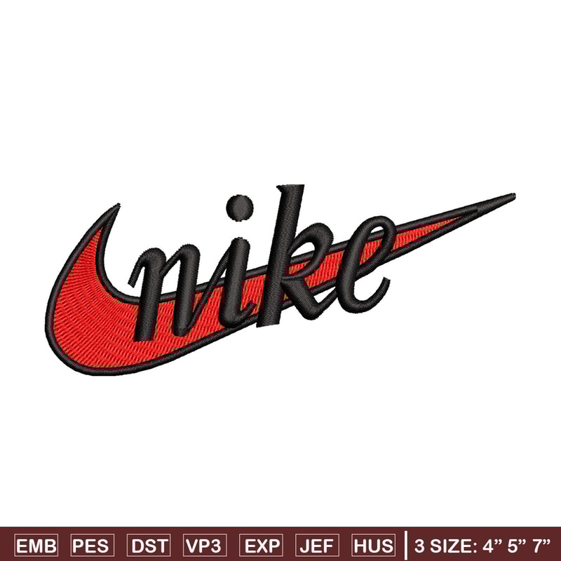 Nike red embroidery design, Nike embroidery, Nike design, Embroidery file,Embroidery shirt, Digital download.jpg