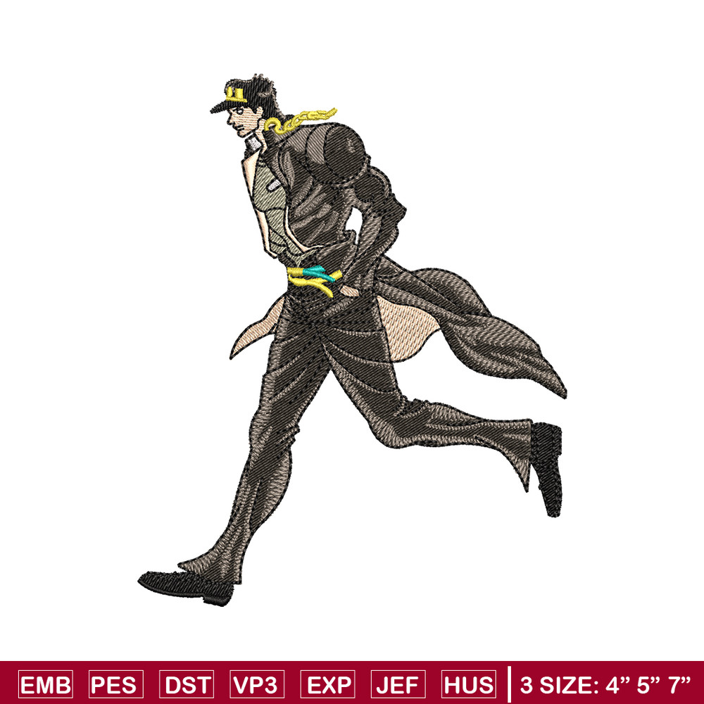 Jotaro kujo embroidery design, Jotaro kujo embroidery, logo design, anime shirt, Embroidery shirt, Instant download.jpg