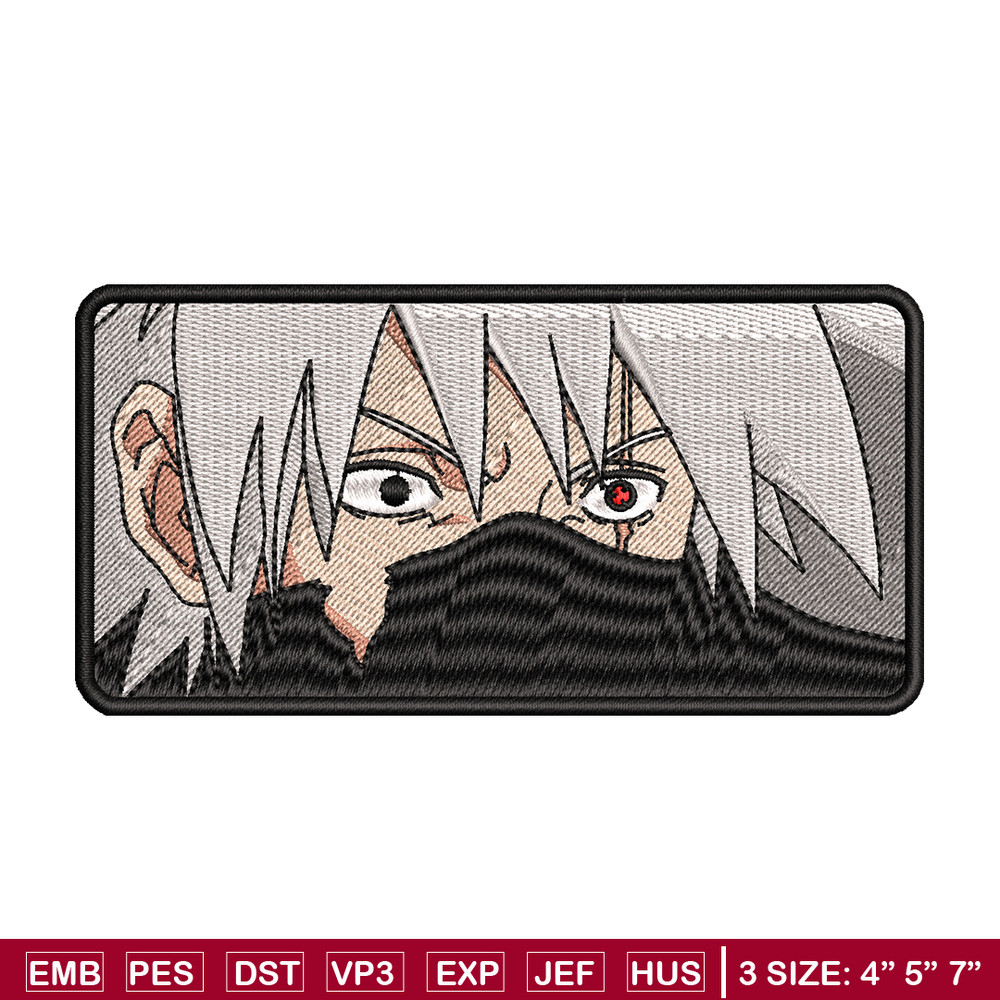 Kakashi angry embroidery design, Naruto embroidery, embroidery file, anime design, anime shirt, Digital download.jpg
