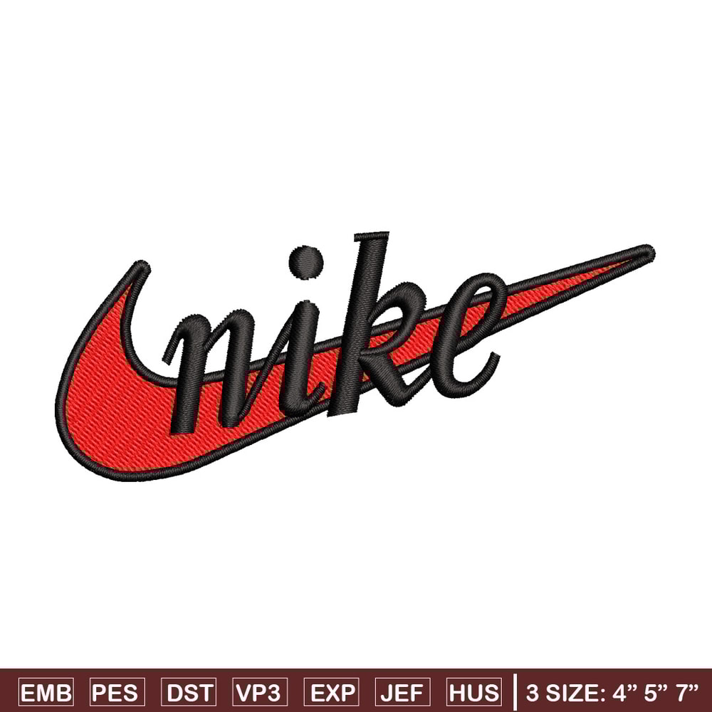 Nike red logo embroidery design, Nike embroidery, Nike design, Embroidery file,Embroidery shirt, Digital download.jpg