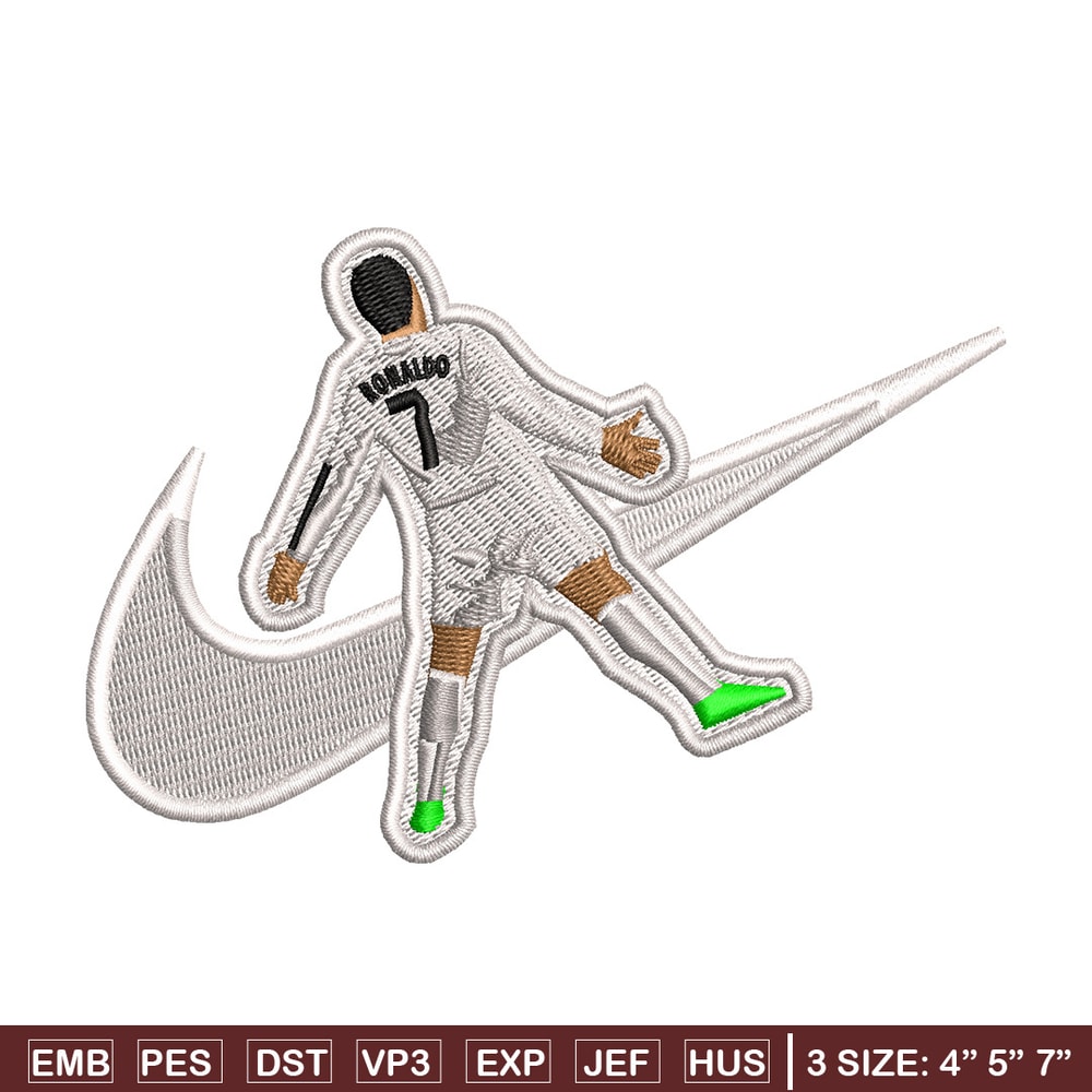 Nike ronaldo embroidery design, Ronaldo embroidery, Nike design, Embroidery shirt, Embroidery file, Digital download.jpg