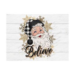 santa believe png, santa png, christmas png, santa sublimation design download, believe,christmas,leopard,santa hat,whit