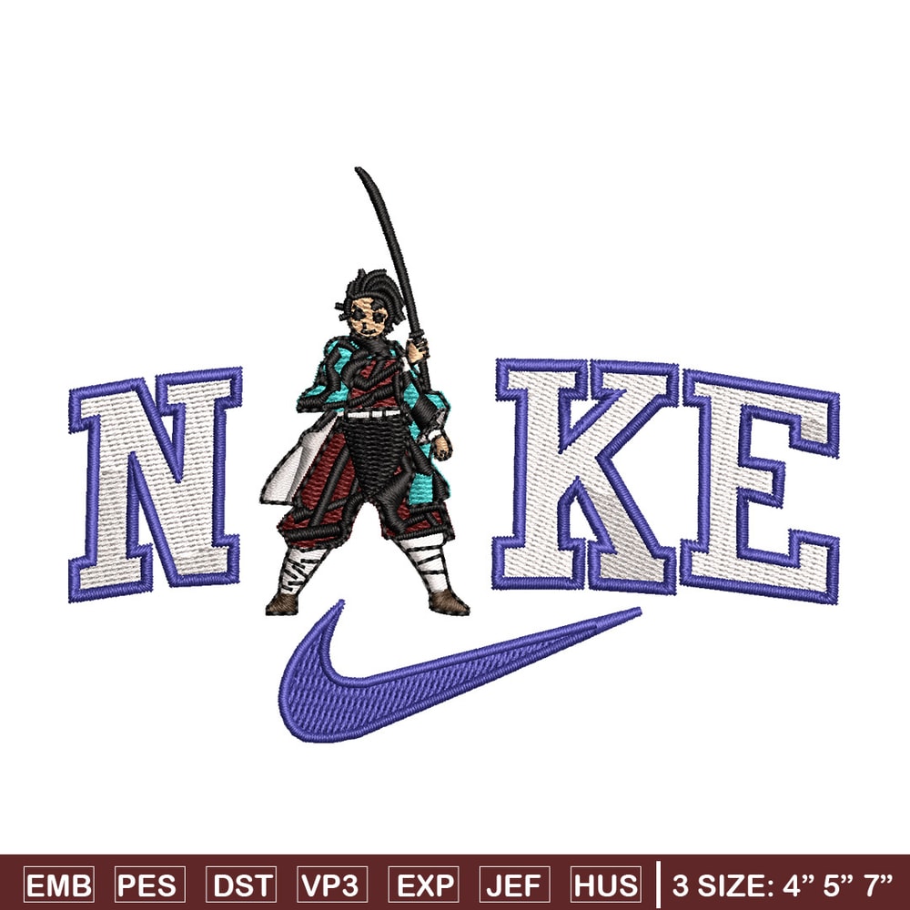 Nike tanjiro embroidery design, Tanjiro embroidery, Nike design, Embroidery shirt, Embroidery file, Digital download.jpg