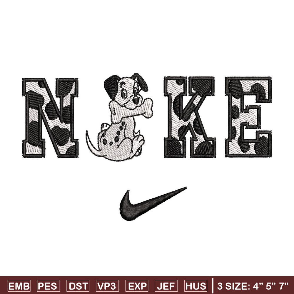 Nike x Dalmatian embroidery design, Dalmatian embroidery, Nike design,Embroidery shirt, Embroidery file,Digital download.jpg