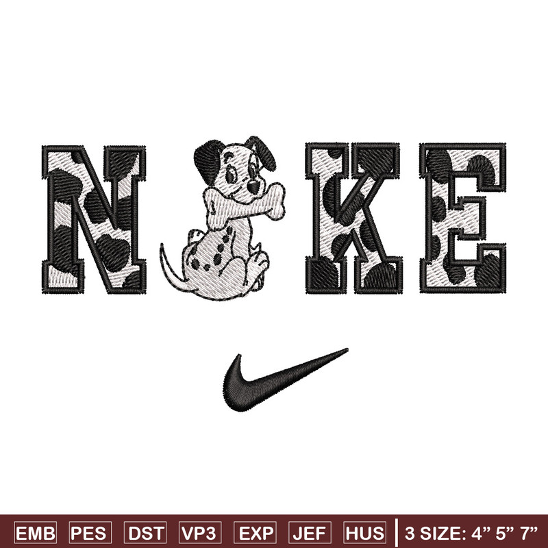 Nike x Dalmatian embroidery design, Dalmatian embroidery, Nike design,Embroidery shirt, Embroidery file,Digital download.jpg
