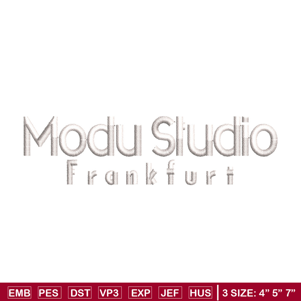 Modu Studio logo embroidery design, Modu Studio embroidery, logo design, logo shirt, Embroidery file, Instant download..jpg