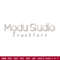 Modu Studio logo embroidery design, Modu Studio embroidery, logo design, logo shirt, Embroidery file, Instant download..jpg