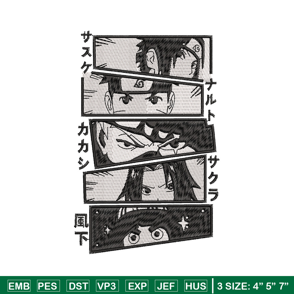 Naruto anime embroidery design, Naruto embroidery, Logo design, anime design, anime shirt, Digital download.jpg