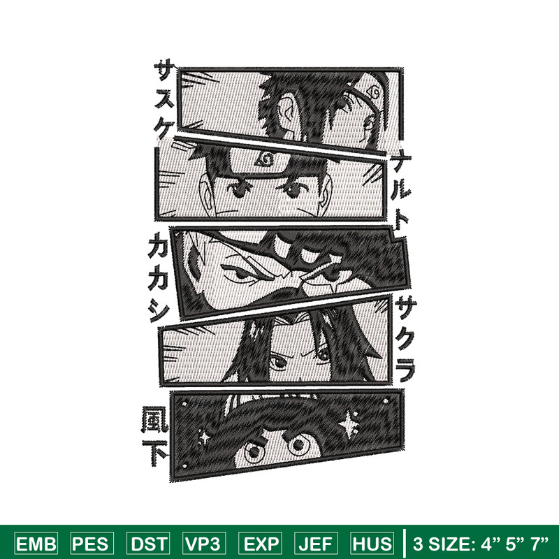 Naruto anime embroidery design, Naruto embroidery, Logo design, anime design, anime shirt, Digital download.jpg