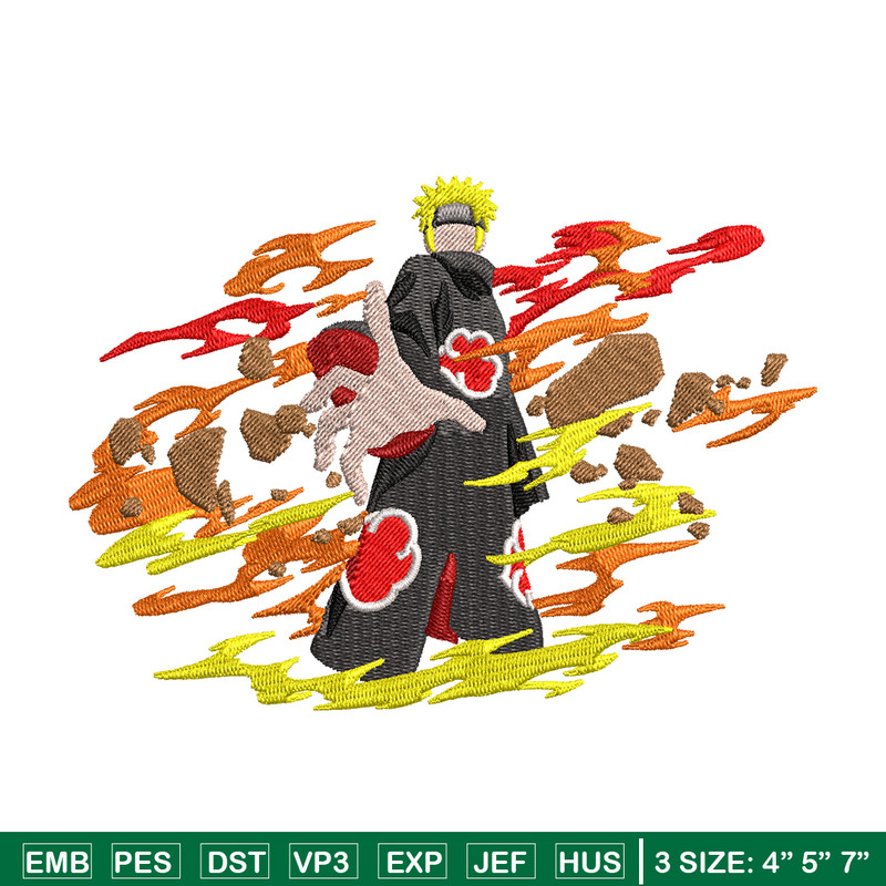 Naruto fire embroidery design, Naruto embroidery, embroidery file, anime design, anime shirt, Digital download.jpg