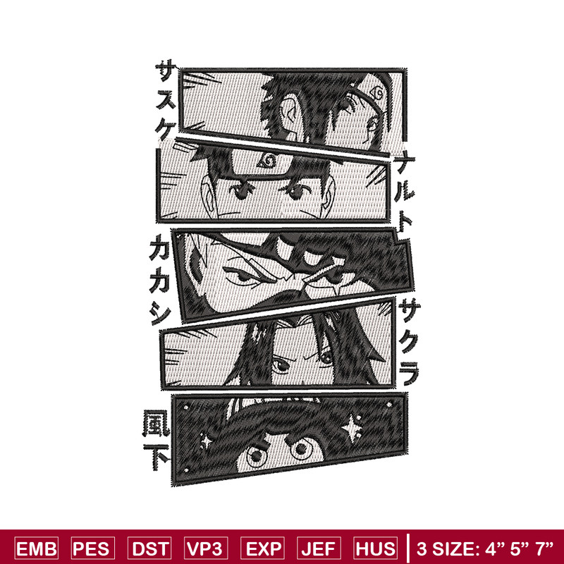 Naruto anime embroidery design, Naruto embroidery, Logo design, anime design, anime shirt, Digital download.jpg