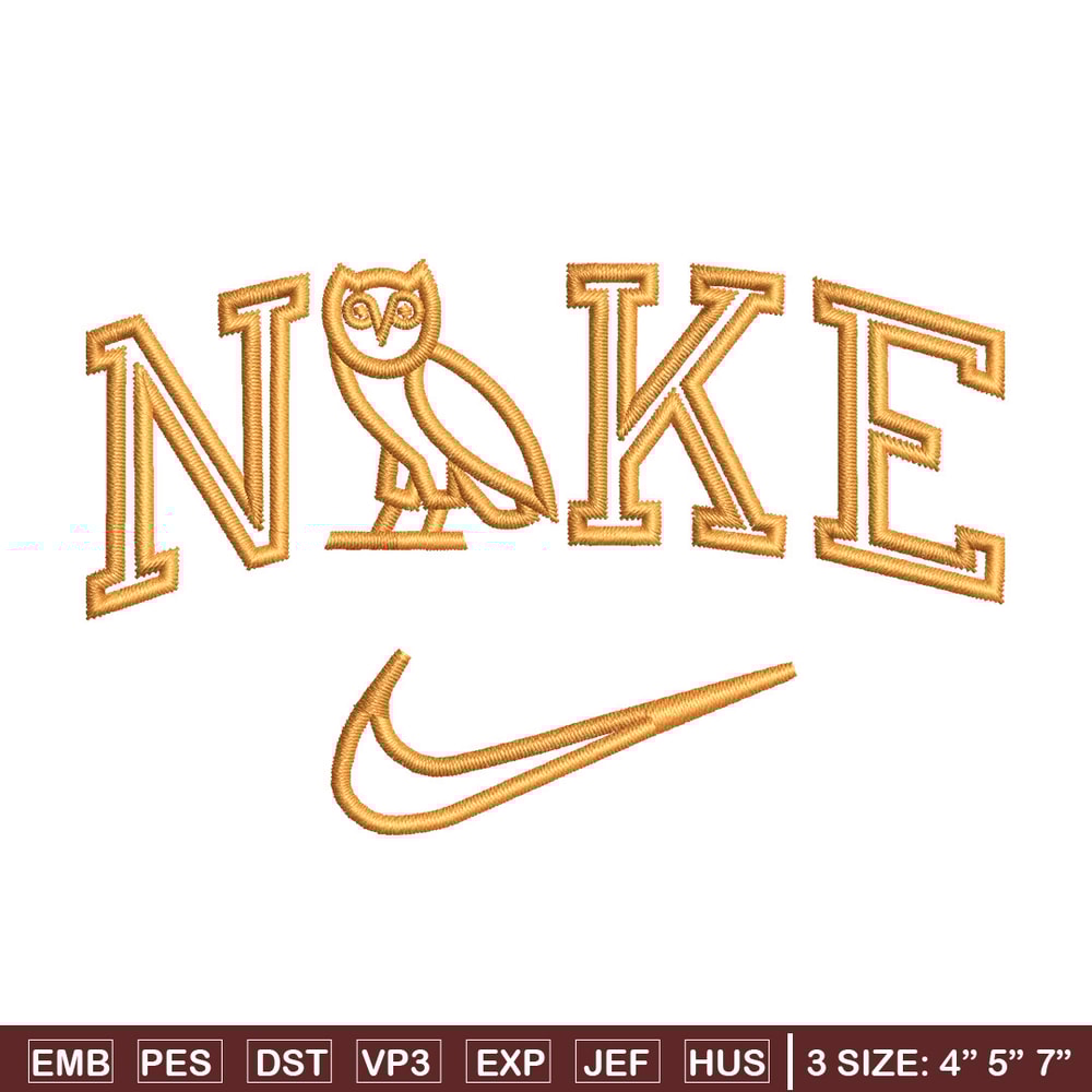 Nike x owl embroidery design, Owl embroidery, Nike design, Embroidery file, Embroidery shirt, Digital download.jpg