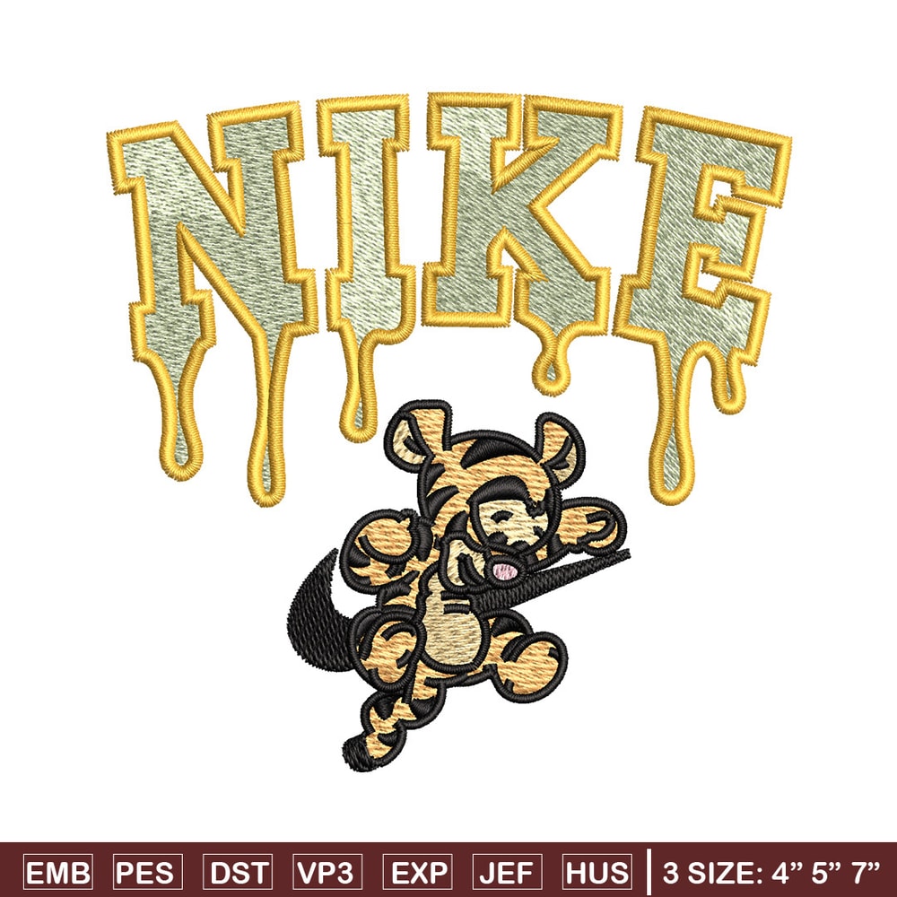 Nike x tigger embroidery design, Pooh embroidery, Nike design, Embroidery shirt, Embroidery file, Digital download.jpg