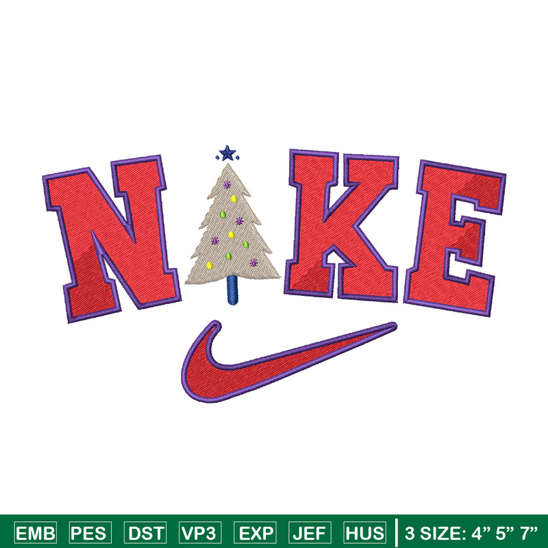 Nike christmas embroidery design, Logo embroidery, Nike design, Embroidery file, logo shirt, Instant download.jpg