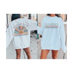 Sunkissed PNG, Trendy Summer Design png, Vintage Beach Life sublimation, Retro png, Rainbow Summer png, Boho Summer png,