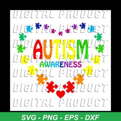 world autism awareness heart autism cute svg, autism svg, colored puzzle svg, heart svg, autism puzzle svg, autism dad s