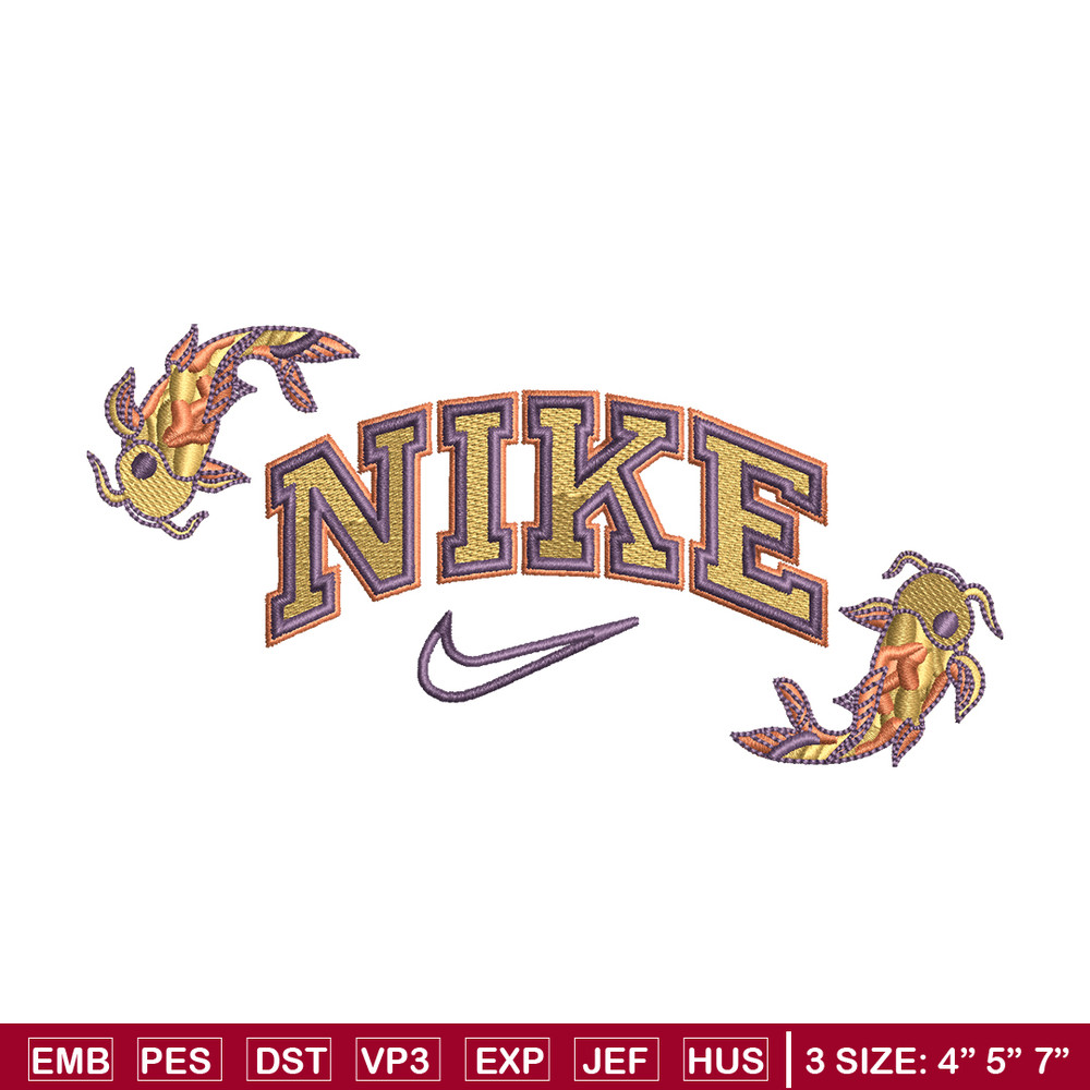 Nike fish Logo embroidery design, Nike fish embroidery, Nike design, logo shirt, Embroidery shirt, Digital download..jpg