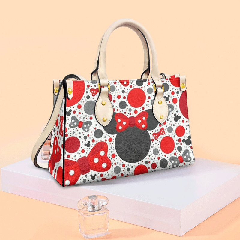 Cute Minnie Mouse Love Collection Handbag, Anniversary Mickey Handbag, Disney Leatherr Handbag, Shoulder Handbag, Gift For Disney Fans - 2.jpg