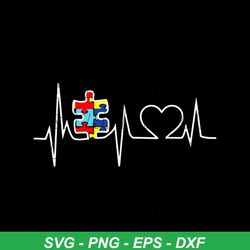 autism puzzle heartbeat svg, autism svg, heartbeat svg, colored puzzle svg, autism heartbeat svg, awareness day svg, aut
