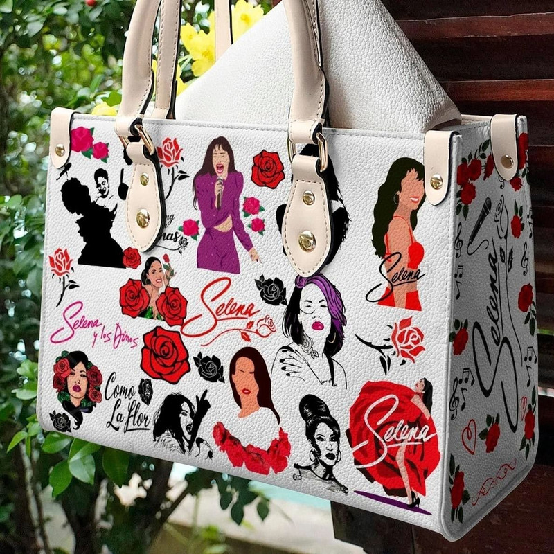 Selena Quintanilla Icon Art Collection Leather Bag Women Leather Hand Bag, Personalized Handbag, Women Leather Bag, Music Trending Handbag - 1.jpg