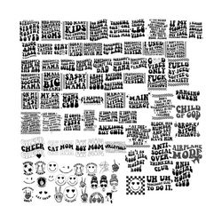 90 groovy svg, bundle, boho svg, hippie svg, aesthetic svg, inspirational svg, motivational svg, trendy svg, retro svg,