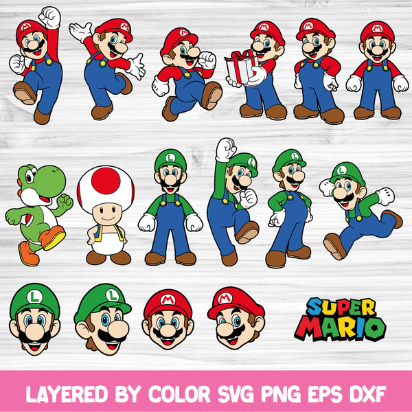 Mario Controller Svg super mario svg bundle, super mario png, mario svg, luigi sv - Inspire ...