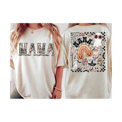 trend retro halloween mama design, horror movie characters doodle alpha, horror movie halloween png, trendy halloween t-