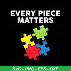 autism every piece matters svg, autism svg, awareness day svg, matters svg, colored puzzle svg, autism puzzle svg, autis