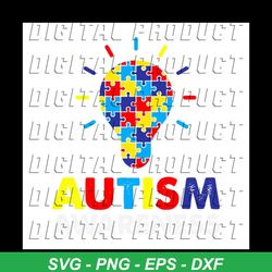 light autism awareness svg, autism svg, awareness day svg, light svg, colored puzzle svg, autism puzzle svg, autism dad