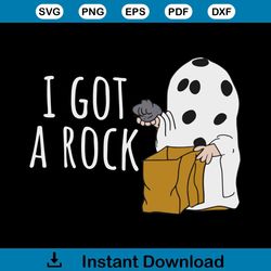 Funny I Got A Rock Charlie Brown SVG File For Cricut