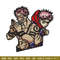 Sukuna x yuji embroidery design, Jujutsu embroidery, Anime design, Embroidery shirt, Embroidery file, Digital download.jpg