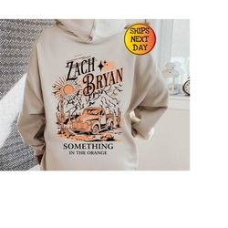 zach bryan something in the orange hoodie, vintage zach bryan fan gift, country music hoodie, american heartbreak hoodie