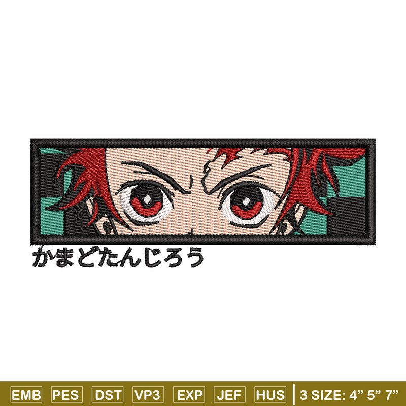 Tanjiro eyes box embroidery design, Tanjiro embroidery, Anime design, Embroidery shirt, Embroidery file,Digital download.jpg