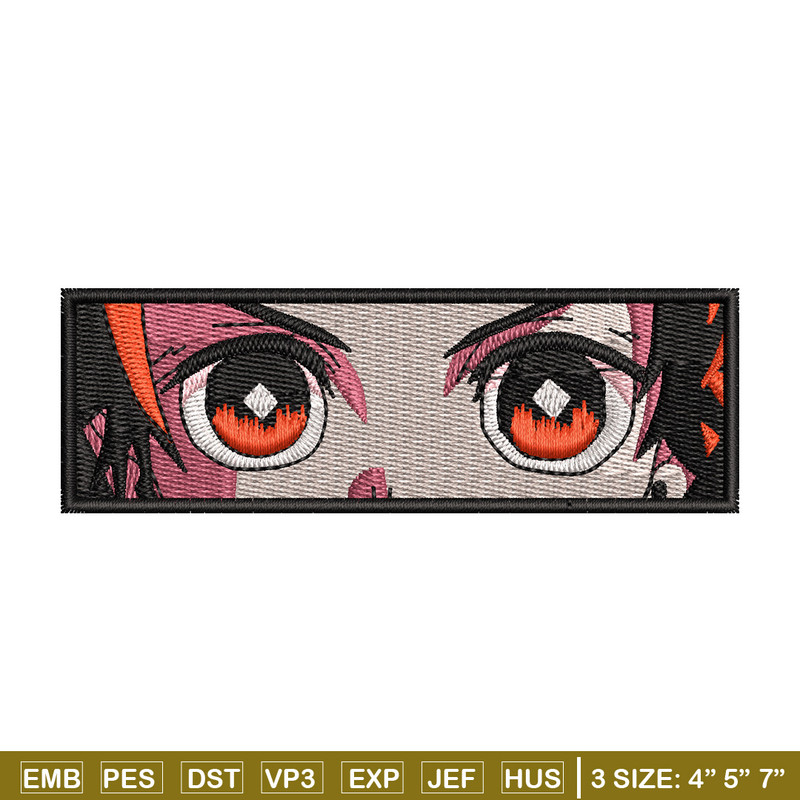 Tanjiro eyes embroidery design, Tanjiro embroidery, Anime design, Embroidery shirt, Embroidery file, Digital download.jpg
