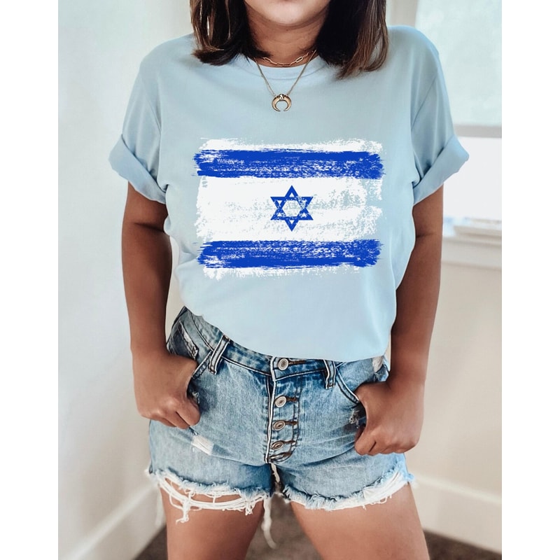 Israel Flag Israel Shirt Stand With Israel Jewish Shirt Israeli Tee Hebrew T-Shirt Jewish Gift Jewish T-Shirt Free Palestine Shirt David.png