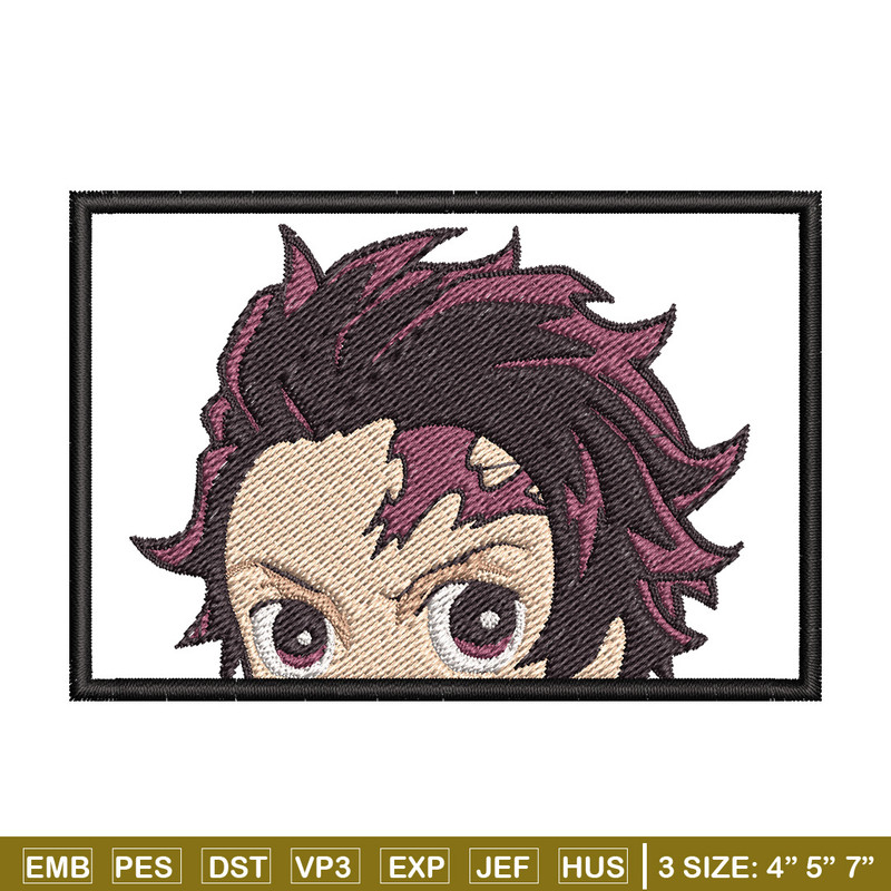 Tanjiro face embroidery design, Tanjiro embroidery, Anime design, Embroidery shirt, Embroidery file,Digital download.jpg