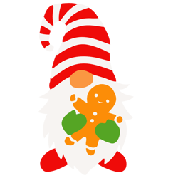 gnome gingerbread svg, gnome clipart, christmas gnome svg, gnome cute svg, merry christmas svg, holiday svg