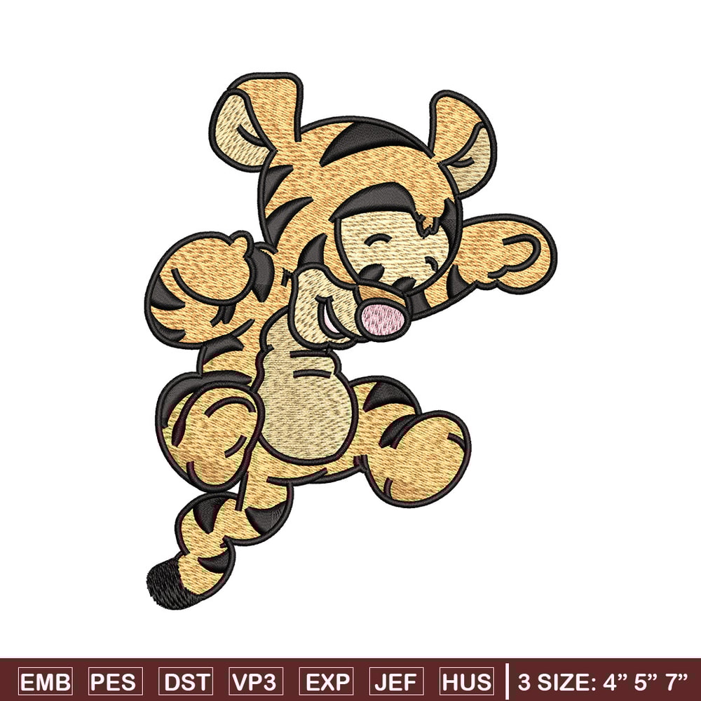 Tigger chibi embroidery design, Pooh disney embroidery, Embroidery file, Embroidery shirt, Emb design, Digital download.jpg