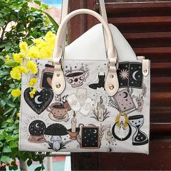 wicca leather bag witchcraft handbag, wicca handbag, witchcraft handbag, custom leather bag