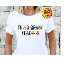 third grade teacher shirt, 3th grade teacher shirt, third day of school shirt, back to school shirt, third grade shirts,