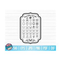 laundry guide svg / laundry room svg / bathroom svg / cut files for cricut / clipart / printable / vector / free commerc