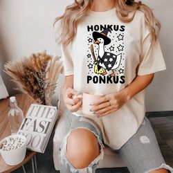 halloween witch goose honkus ponkus shirt, witch goose shirt, silly goose shirt, hokus pokus shirt, halloween witch