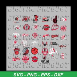 portland trail blazers bundle svg, sport svg, portland trail blazers svg, portland trail blazers logo svg, portland trai