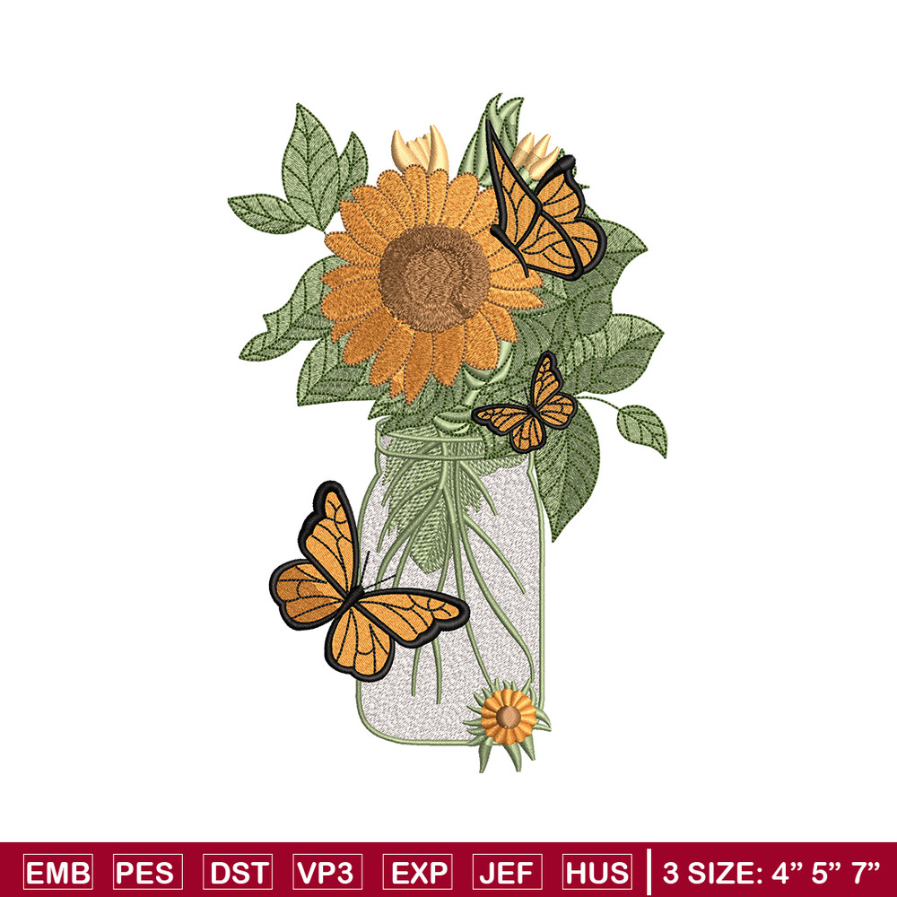 Sunflowers embroidery design, Sunflowers embroidery, flowers design, logo design, logo shirt, Digital download.jpg