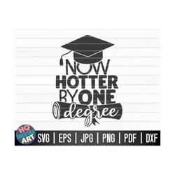 now hotter by one degree svg / graduation quote svg / cut file / clipart / printable / vector | commercial use | instant