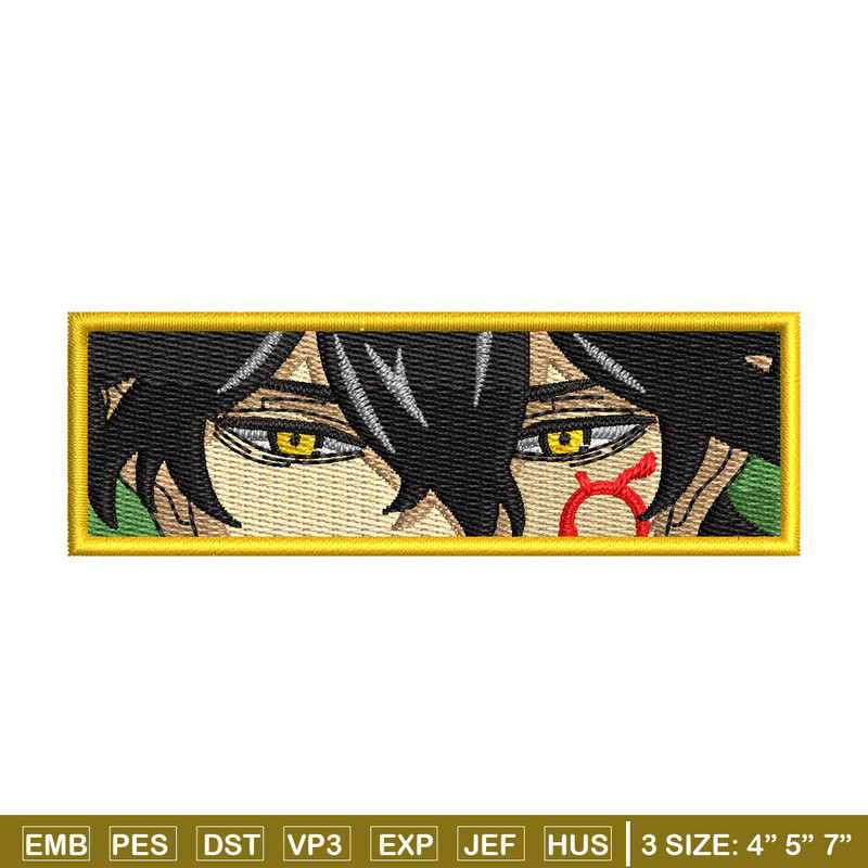 Yuno eyes embroidery design, Black clover embroidery, Anime design, Embroidery shirt, Embroidery file, Digital download.jpg