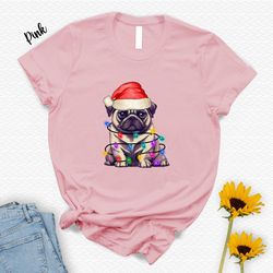 cute christmas dog shirt, merry christmas t-shirt, unique christmas gift for animal lovers, fall clothing - a979