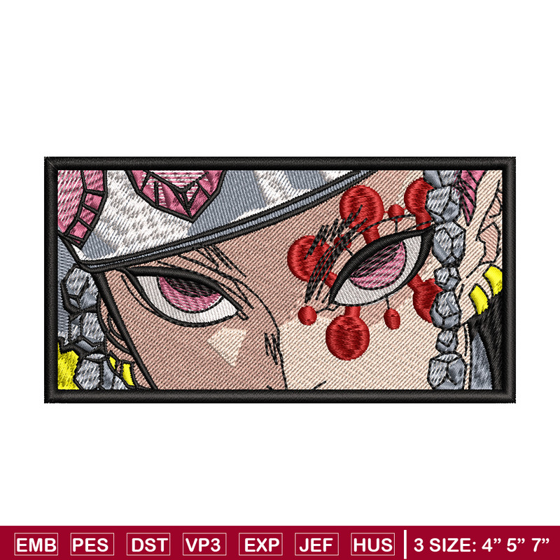 Tengen Uzui eyes embroidery design, Kimetsu no Yaiba embroidery, anime design, anime shirt, Digital download.jpg
