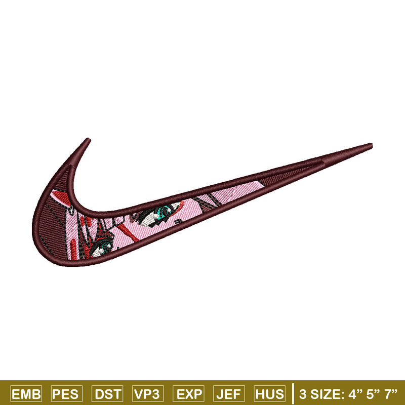 Zero two nike embroidery design, Zero two embroidery, Nike design, Embroidery shirt, Embroidery file, Digital download.jpg